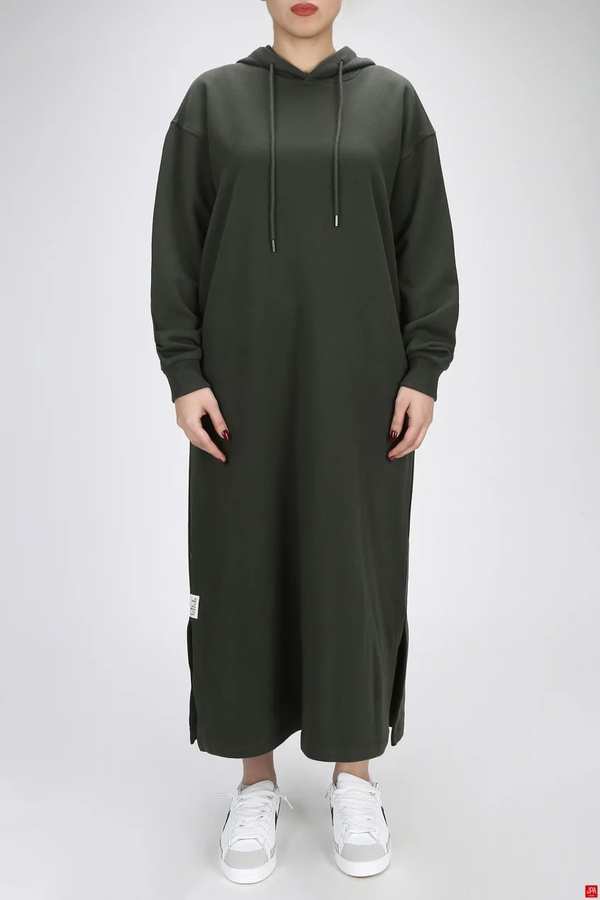 هودی زنانه کلاهدار سبز تیره جی پی ای JPA کد 03214