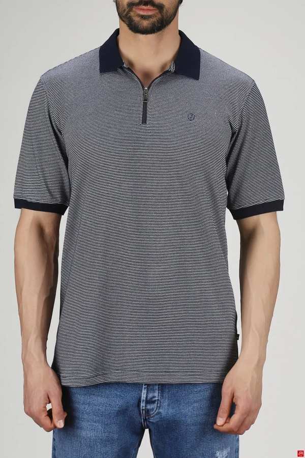 پولوشرت مردانه اسلیم سرمه ای جی پی ای JPA کد 03243