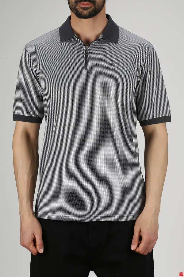 پولوشرت مردانه اسلیم زغالی جی پی ای JPA کد 03243