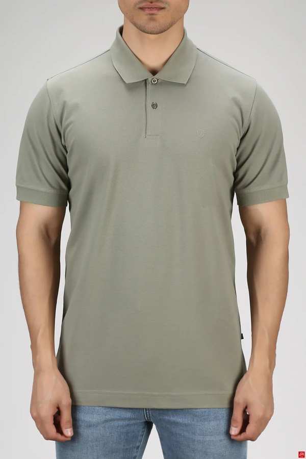 پولوشرت مردانه اسلیم سبز روشن جی پی ای JPA کد 03199