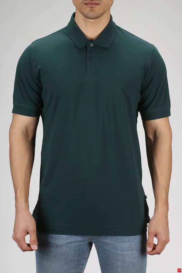 پولوشرت مردانه اسلیم سبز تیره جی پی ای JPA کد 03199
