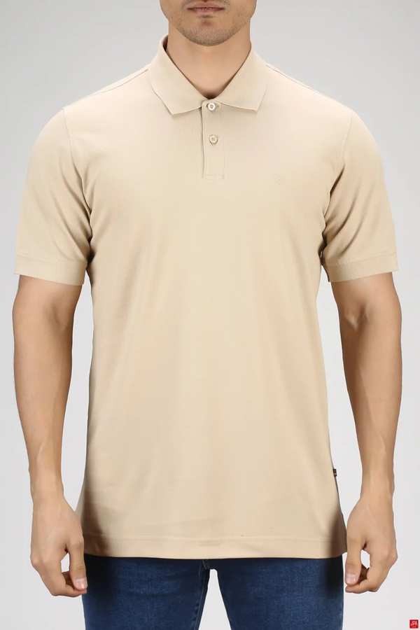 پولوشرت مردانه اسلیم کرم روشن جی پی ای JPA کد 03199
