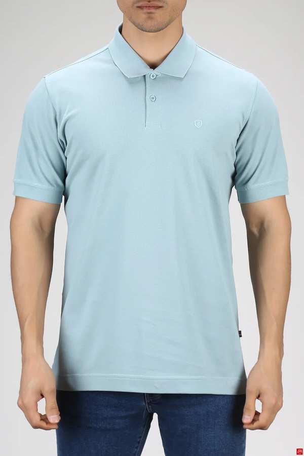 پولوشرت مردانه اسلیم سبز آبی جی پی ای JPA کد 03199