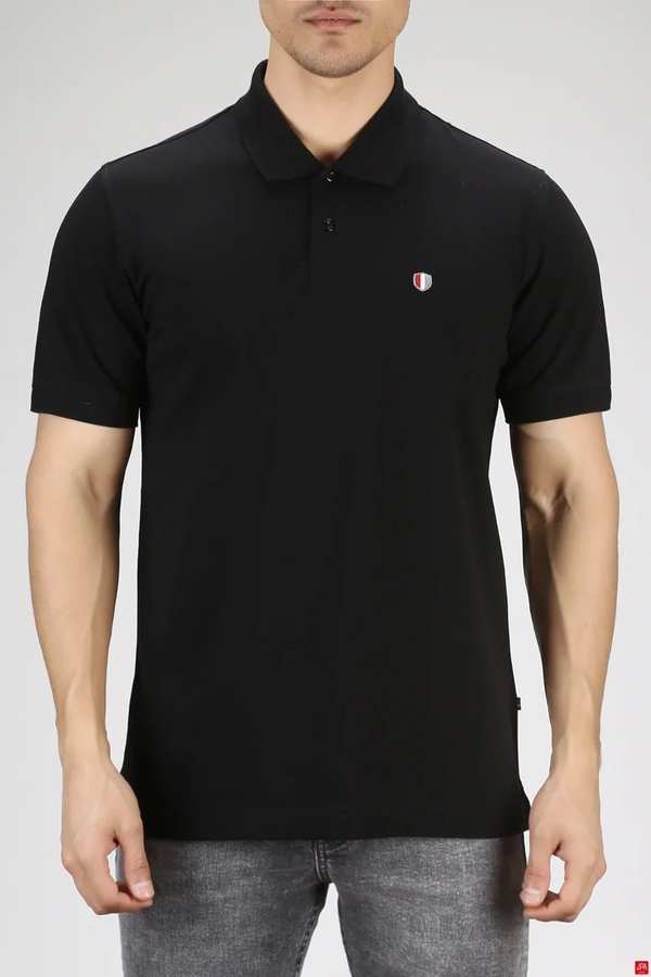 پولوشرت مردانه اسلیم مشکی جی پی ای JPA کد 03197