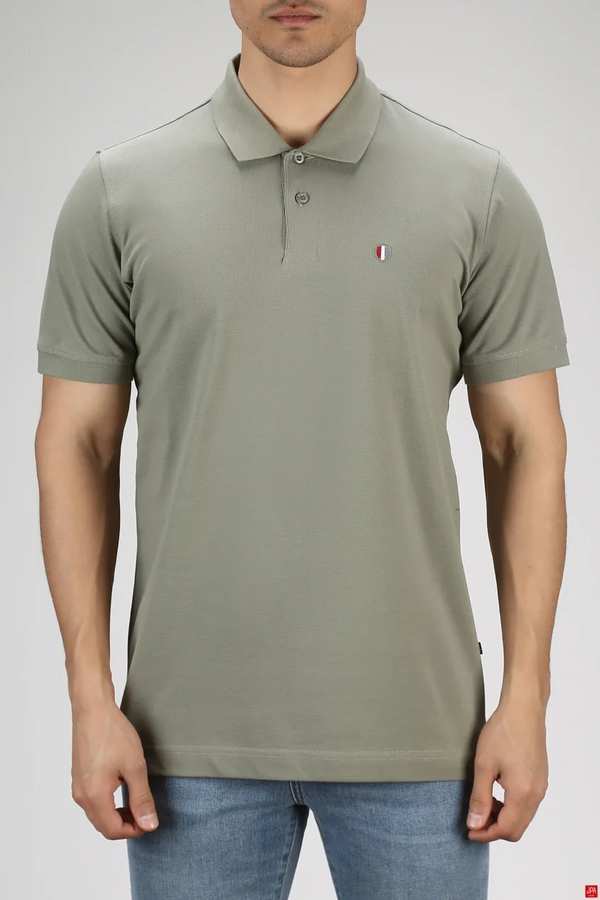 پولوشرت مردانه اسلیم سبز روشن جی پی ای JPA کد 03197