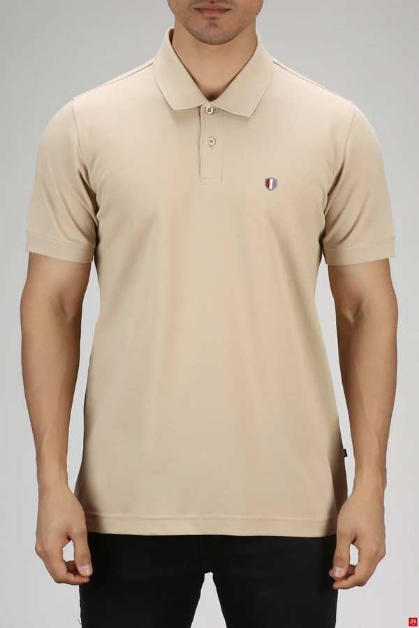 پولوشرت مردانه اسلیم کرم روشن جی پی ای JPA کد 03197