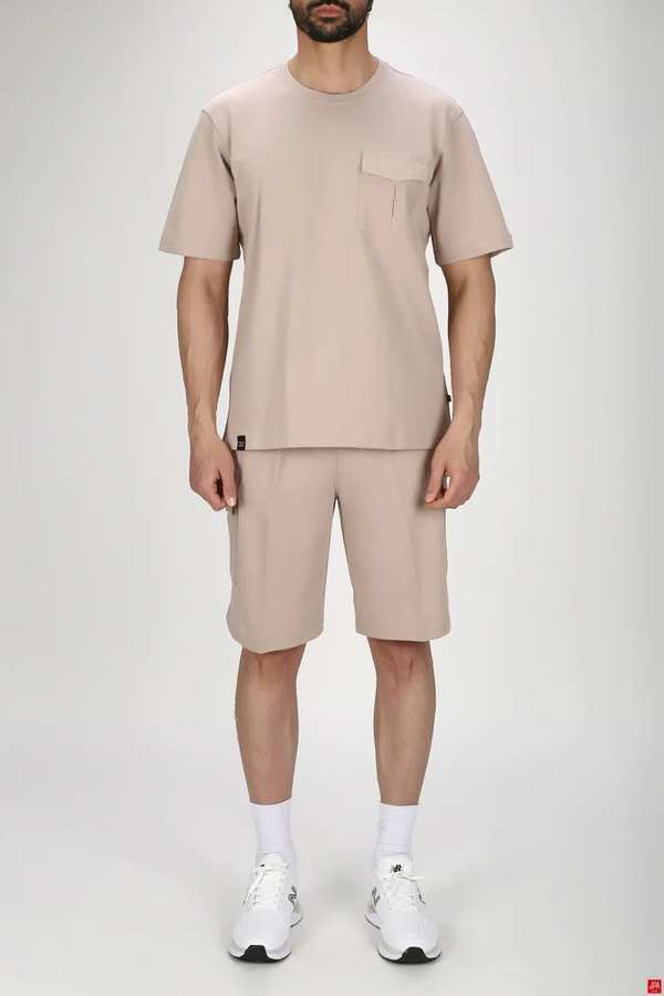 تیشرت شلوارک مردانه راحتی طرحدار رگولار جی پی ای JPA کد - 03204