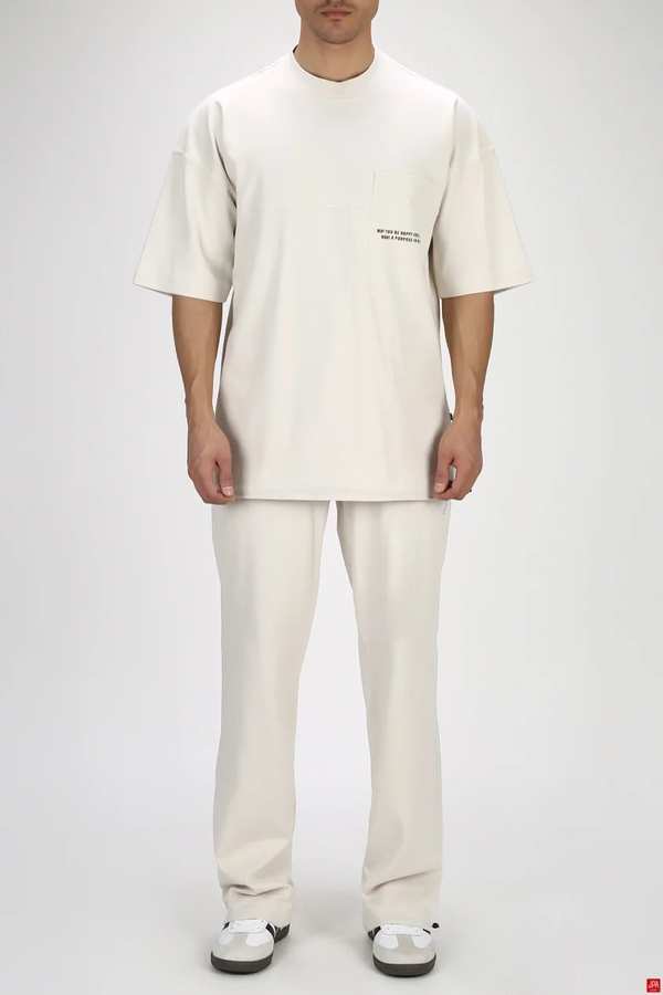 ست تی شرت و شلوار مردانه اسپرت استخوانی جی پی ای JPA کد 03274