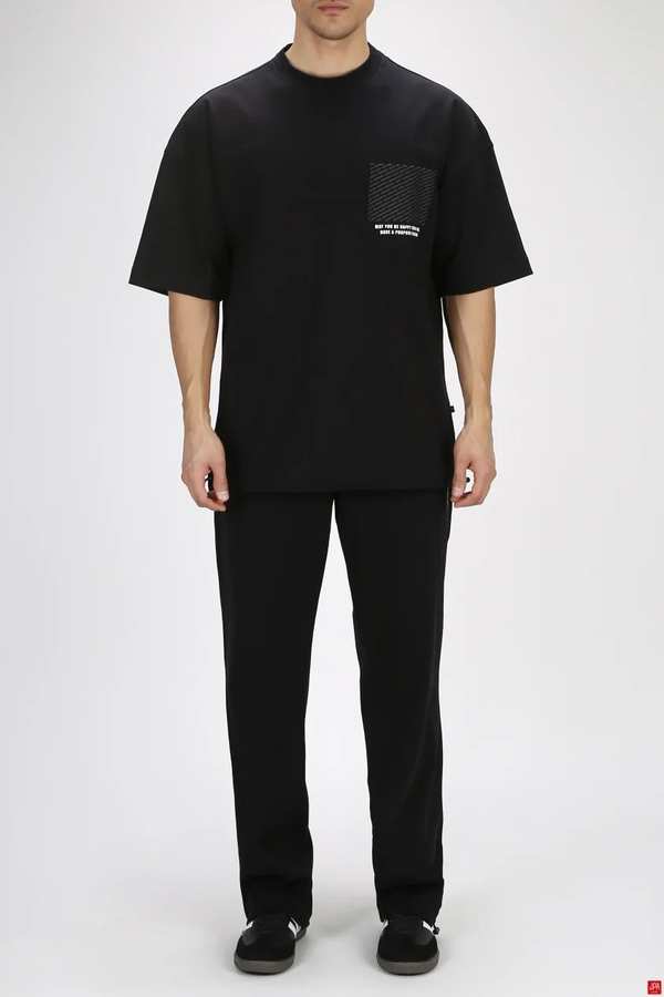 ست تی شرت و شلوار مردانه اسپرت مشکی جی پی ای JPA کد 03274