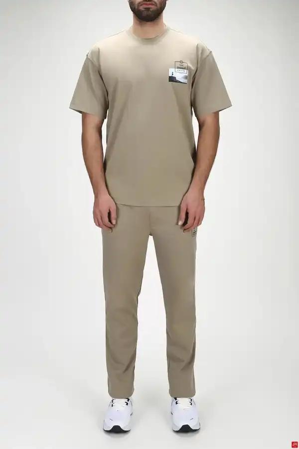 ست تی شرت و شلوار مردانه اسپرت سبز روشن جی پی ای JPA کد 03273