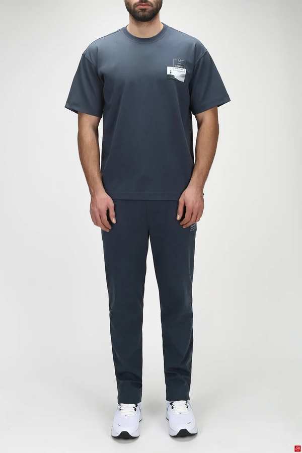 ست تی شرت و شلوار مردانه اسپرت آبی تیره جی پی ای JPA کد 03273
