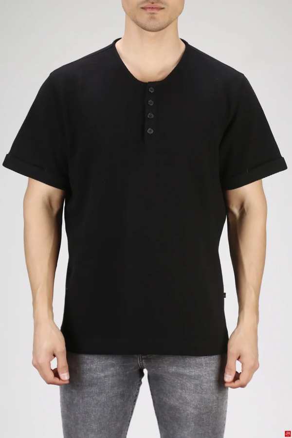 تی شرت مردانه مشکی جی پی ای JPA کد 03362