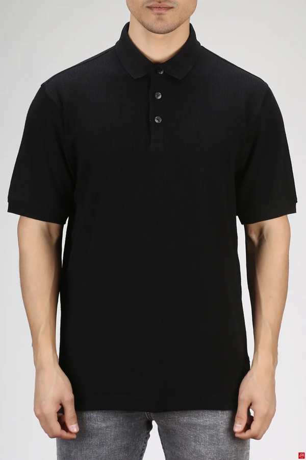 پولوشرت مردانه مشکی جی پی ای JPA کد 03386