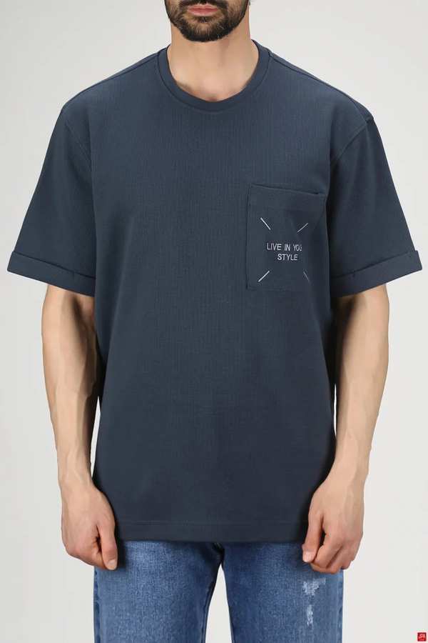 تی شرت مردانه باکس آزاد آبی تیره جی پی ای JPA کد 03246