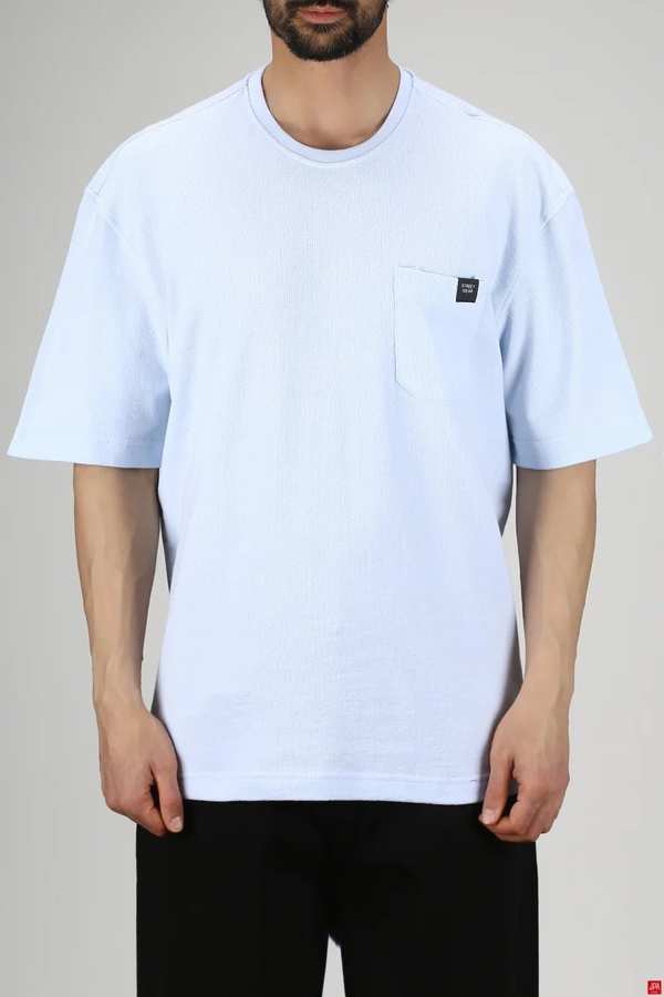 تی شرت مردانه باکس آزاد آبی روشن جی پی ای JPA کد 03277