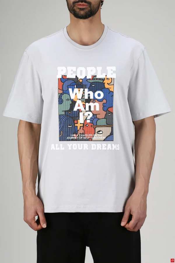 تی شرت مردانه باکس آزاد طوسی روشن جی پی ای JPA کد 03264