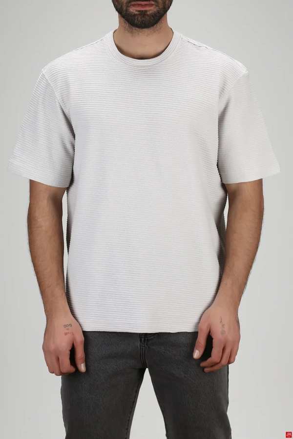 تی شرت مردانه طوسی روشن جی پی ای JPA کد 03328