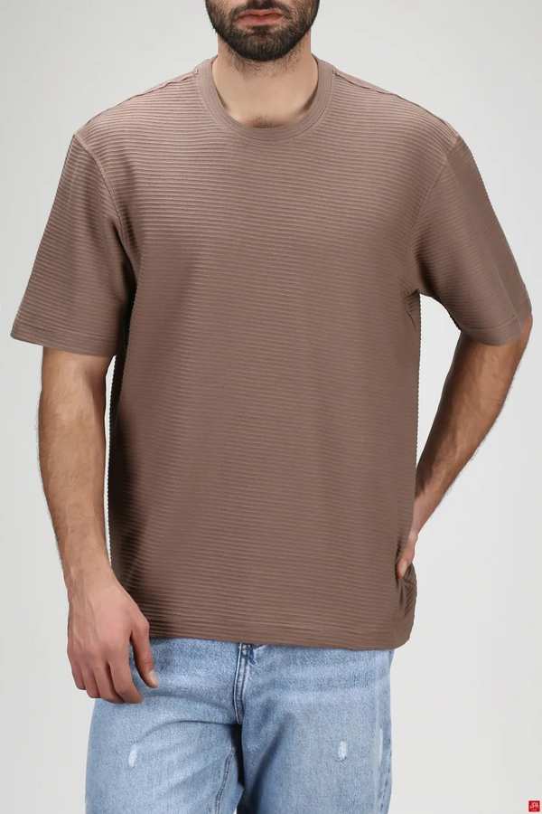 تی شرت مردانه قهوه ای جی پی ای JPA کد 03328