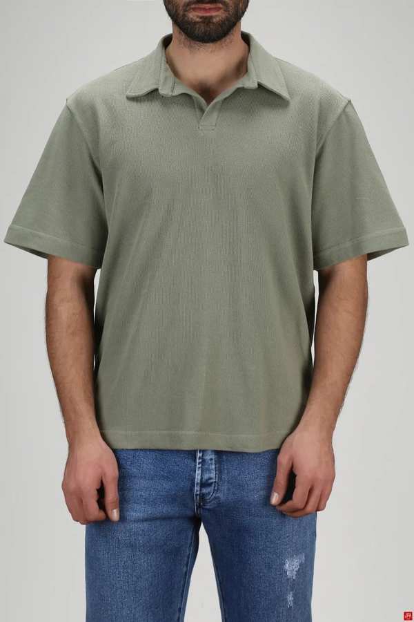 پولوشرت مردانه باکس آزاد سبز روشن جی پی ای JPA کد 03292