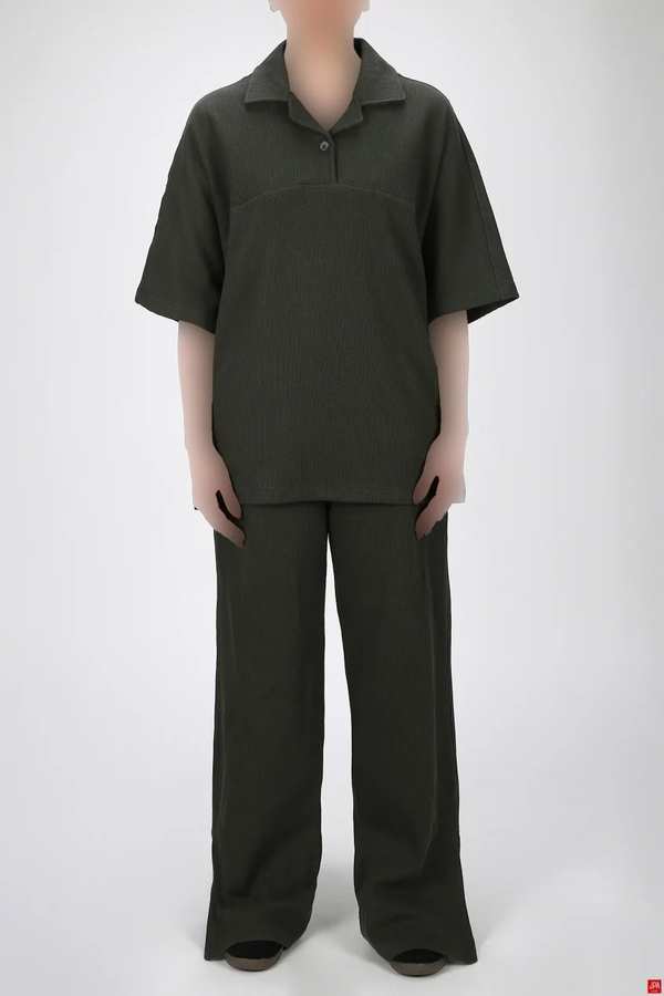 ست پیراهن و شلوار زنانه سبز تیره جی پی ای JPA کد 03377