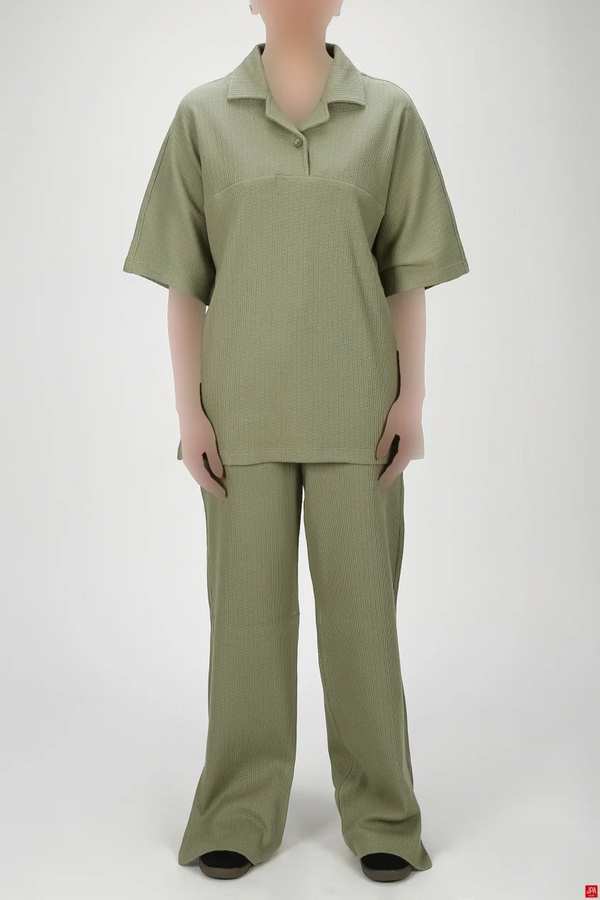 ست پیراهن و شلوار زنانه سبز روشن جی پی ای JPA کد 03377
