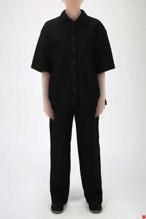 ست پیراهن و شلوار زنانه مشکی جی پی ای JPA کد 03343