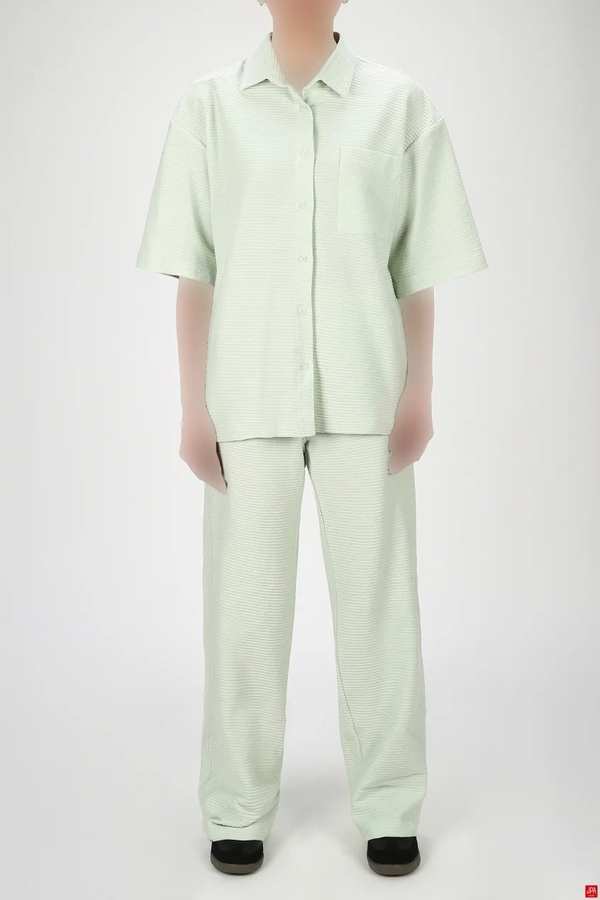ست پیراهن و شلوار زنانه سبز روشن جی پی ای JPA کد 03343