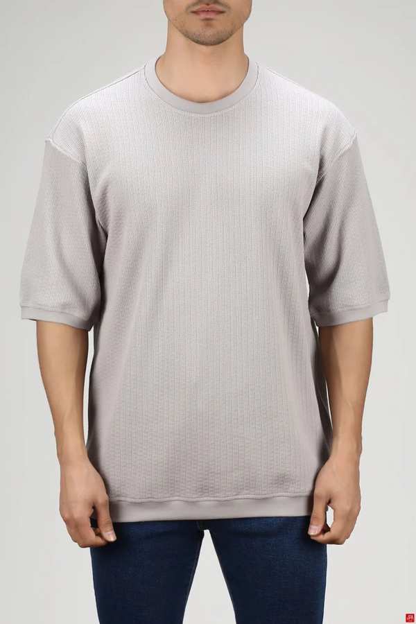 تی شرت مردانه طوسی روشن جی پی ای JPA کد 03387