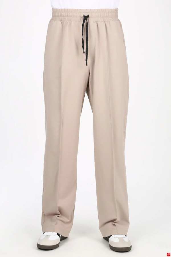 شلوار اسلش مردانه کامفورت آزاد کرم روشن جی پی ای JPA کد 03437