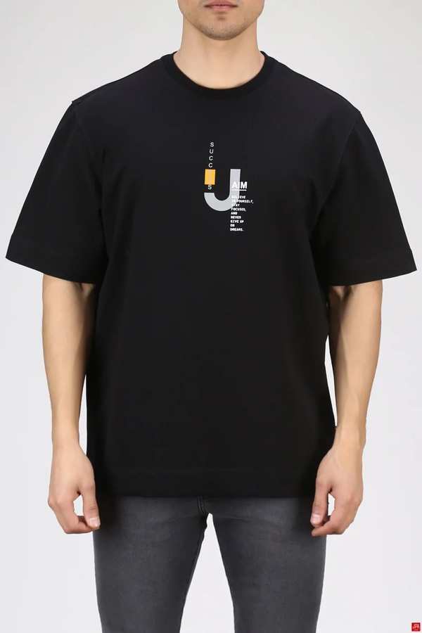 تی شرت مردانه مشکی جی پی ای JPA کد 03324