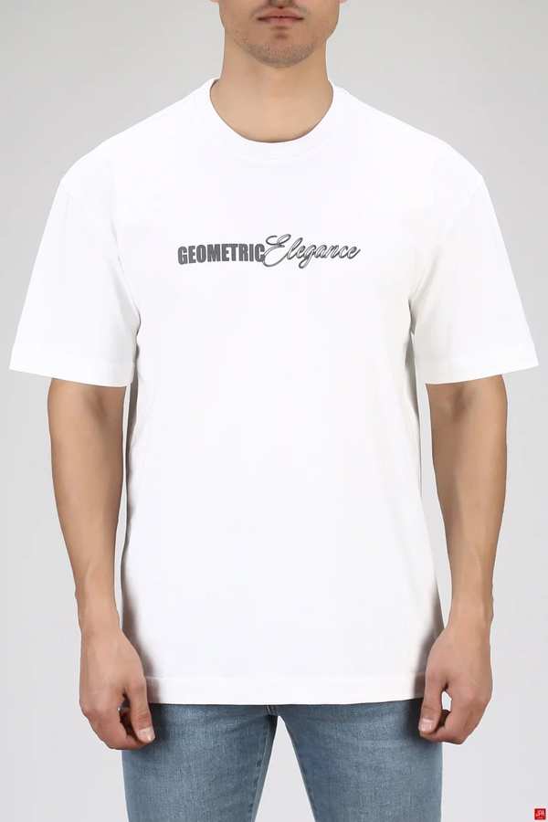 تی شرت مردانه سفید جی پی ای JPA کد 03393