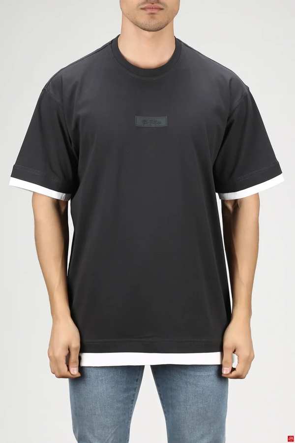 تی شرت مردانه زغالی جی پی ای JPA کد 03397