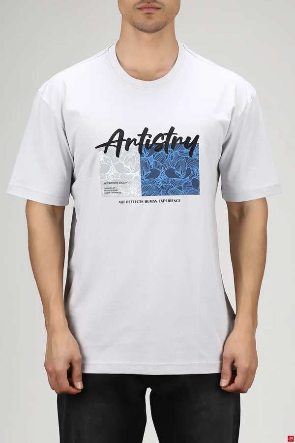 تی شرت مردانه طوسی روشن جی پی ای JPA کد 03395