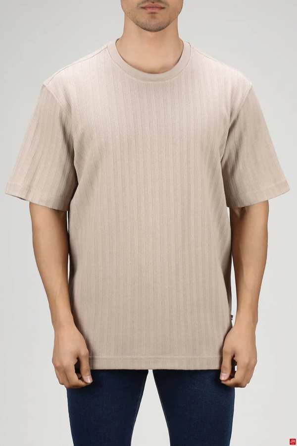 تی شرت مردانه کرم تیره جی پی ای JPA کد 03468