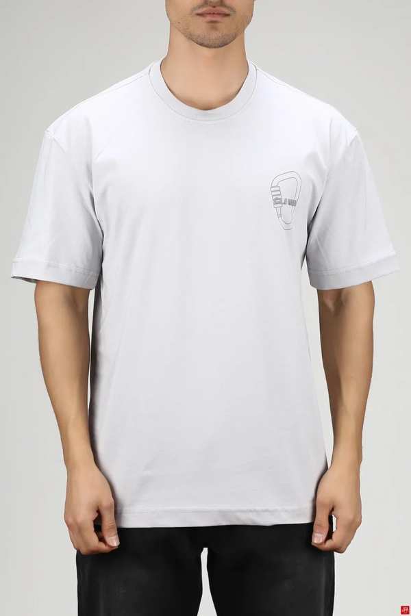 تی شرت مردانه طوسی روشن جی پی ای JPA کد 03394