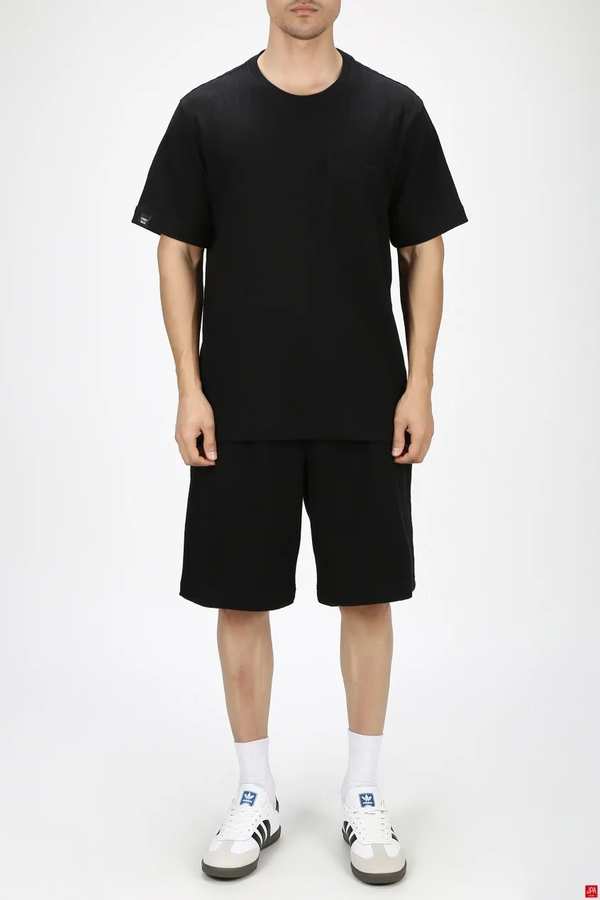 ست تی شرت و شلوارک مردانه اسپرت مشکی جی پی ای JPA کد 03469