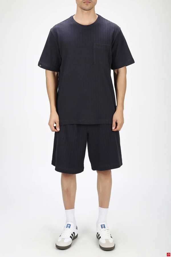 ست تی شرت و شلوارک مردانه اسپرت زغالی جی پی ای JPA کد 03469