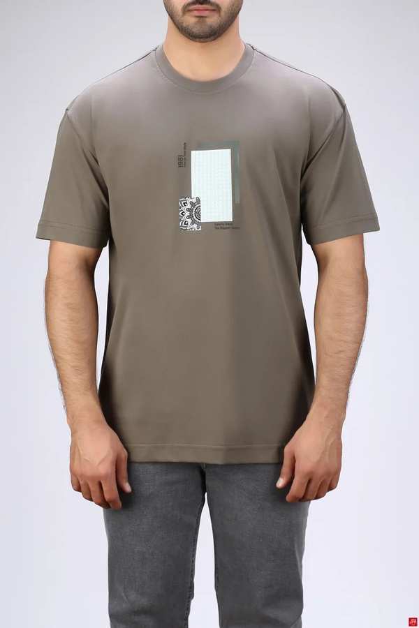 تی شرت مردانه سبز تیره جی پی ای JPA کد 03455