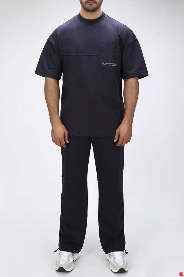 ست تی شرت و شلوار مردانه اسپرت زغالی جی پی ای JPA کد 03433