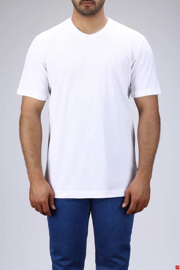 تی شرت مردانه سفید جی پی ای JPA کد 03471