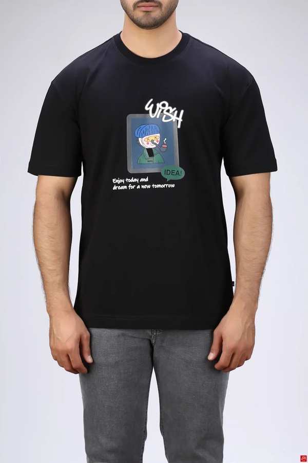 تی شرت مردانه مشکی جی پی ای JPA کد 03454