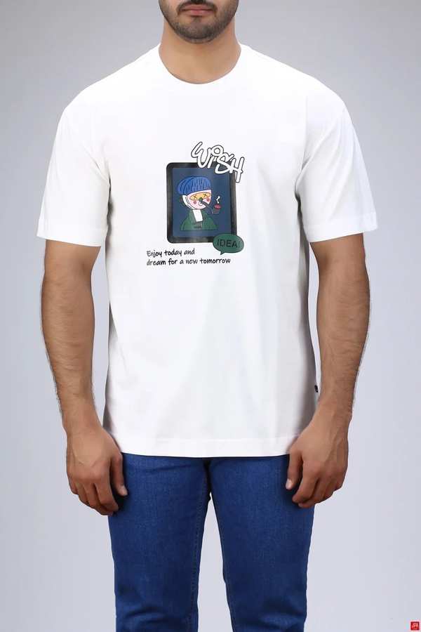 تی شرت مردانه شیری جی پی ای JPA کد 03454