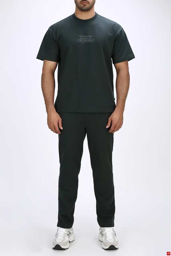 ست تی شرت و شلوار مردانه اسپرت سبز تیره جی پی ای JPA کد 03432