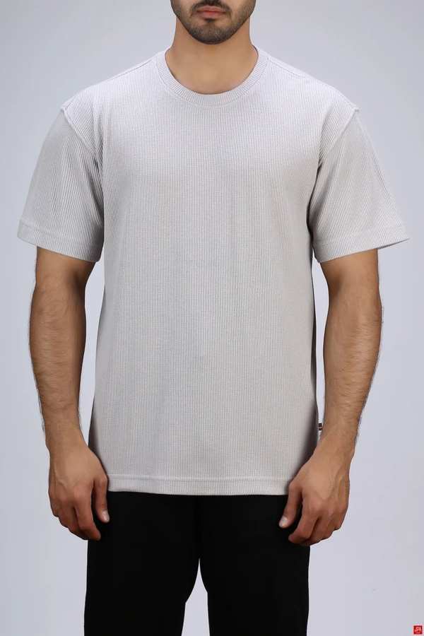 تی شرت مردانه طوسی روشن جی پی ای JPA کد 03502