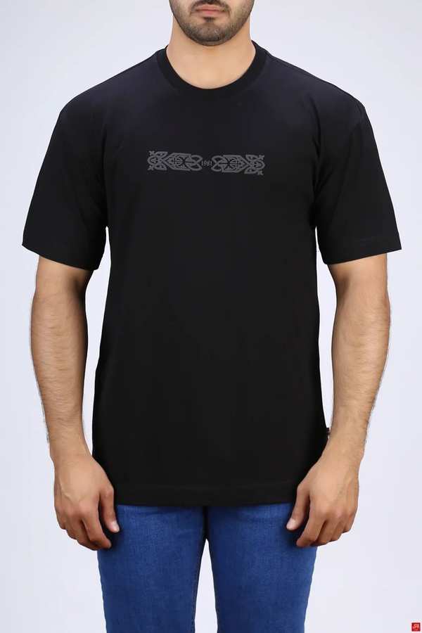 تی شرت مردانه مشکی جی پی ای JPA کد 03484