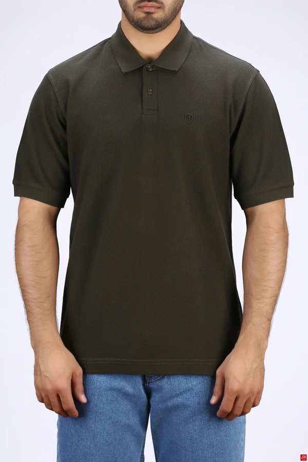 پولوشرت مردانه سبز تیره جی پی ای JPA کد 03479