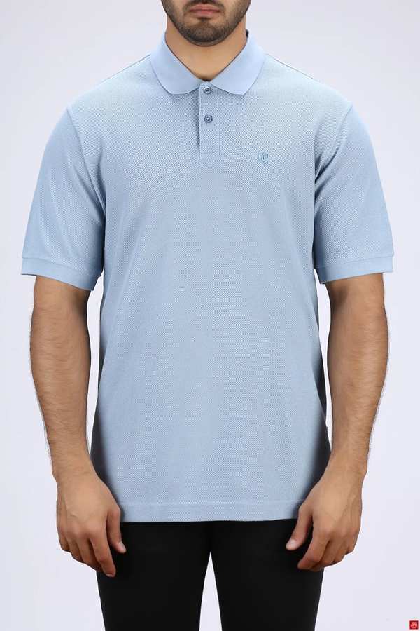 پولوشرت مردانه آبی روشن جی پی ای JPA کد 03479