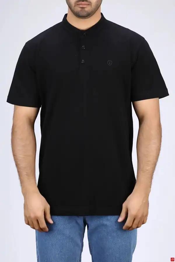 تی شرت مردانه یقه گرد مشکی جی پی ای JPA کد 03510