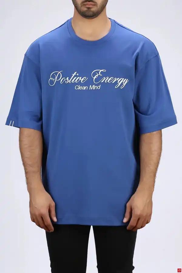 تی شرت مردانه یقه گرد ازاد آبی تیره جی پی ای JPA کد 04018