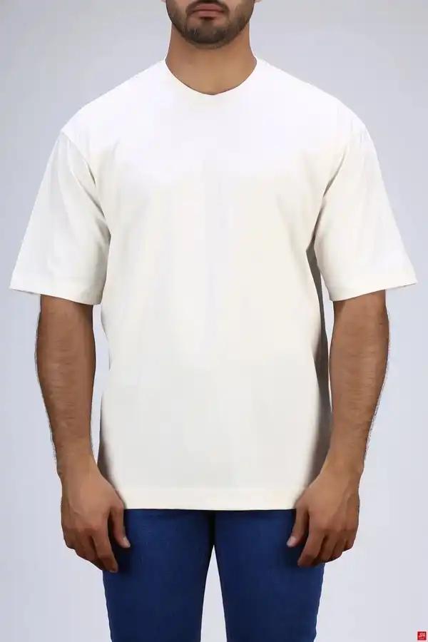 تی شرت مردانه یقه گرد استخوانی جی پی ای JPA کد 04044